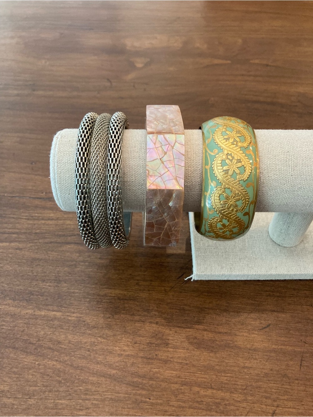 SET of 3 vintage bangle bracelets.